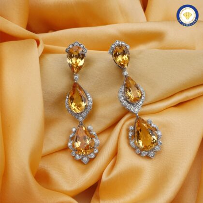 Artistic Citrine Earrings