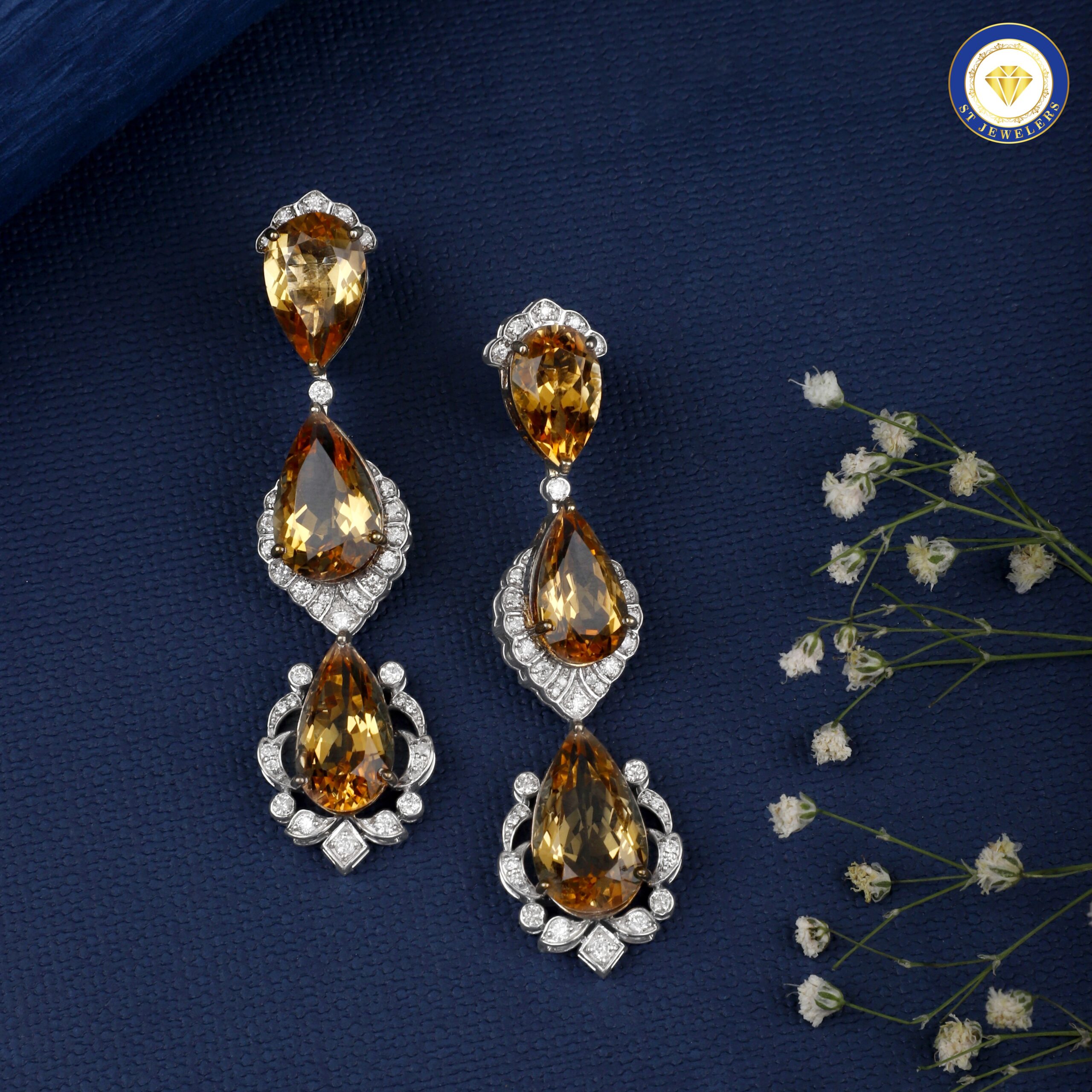 Artistic Citrine Earrings - Image 2