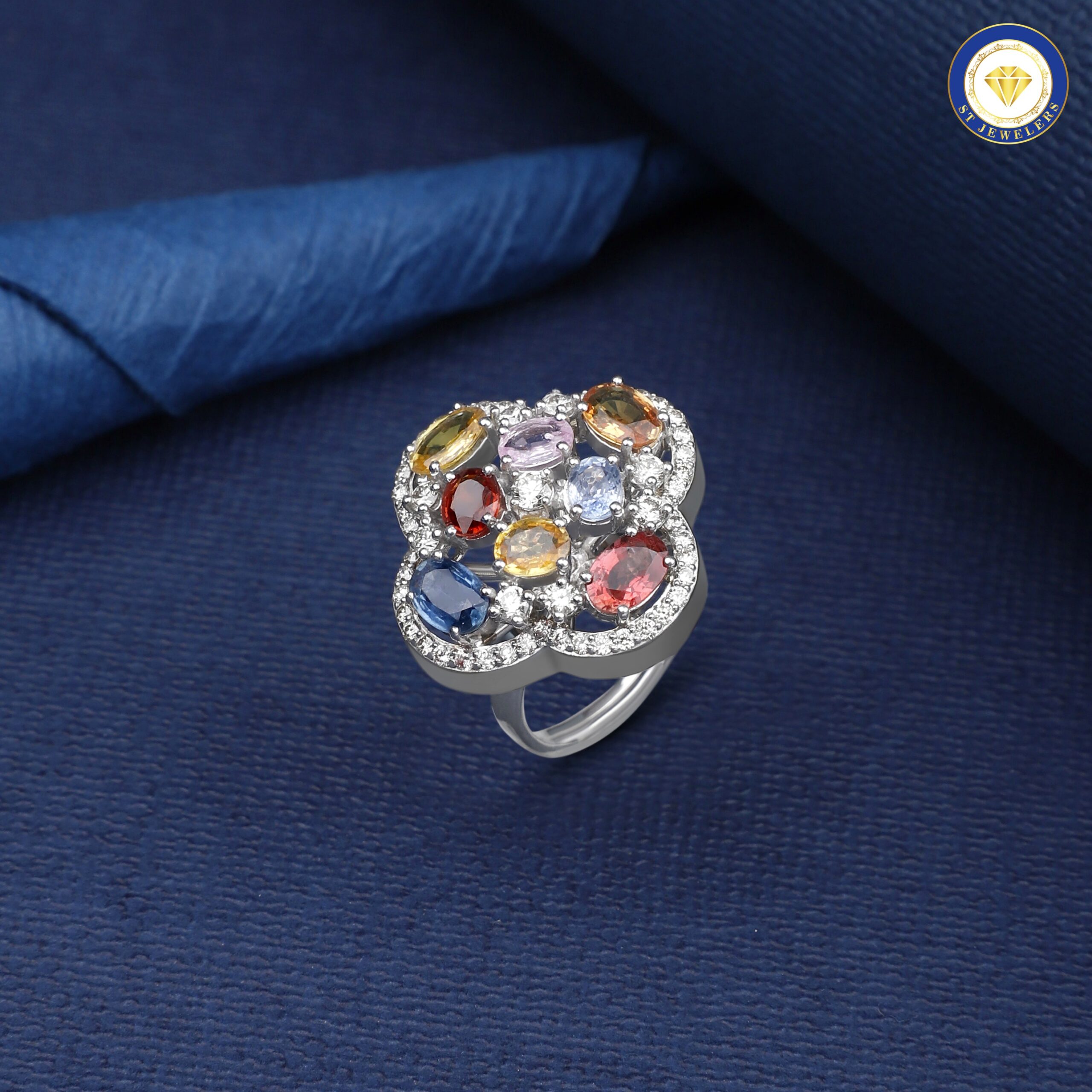 The Multicolour Clover Ring - Image 2