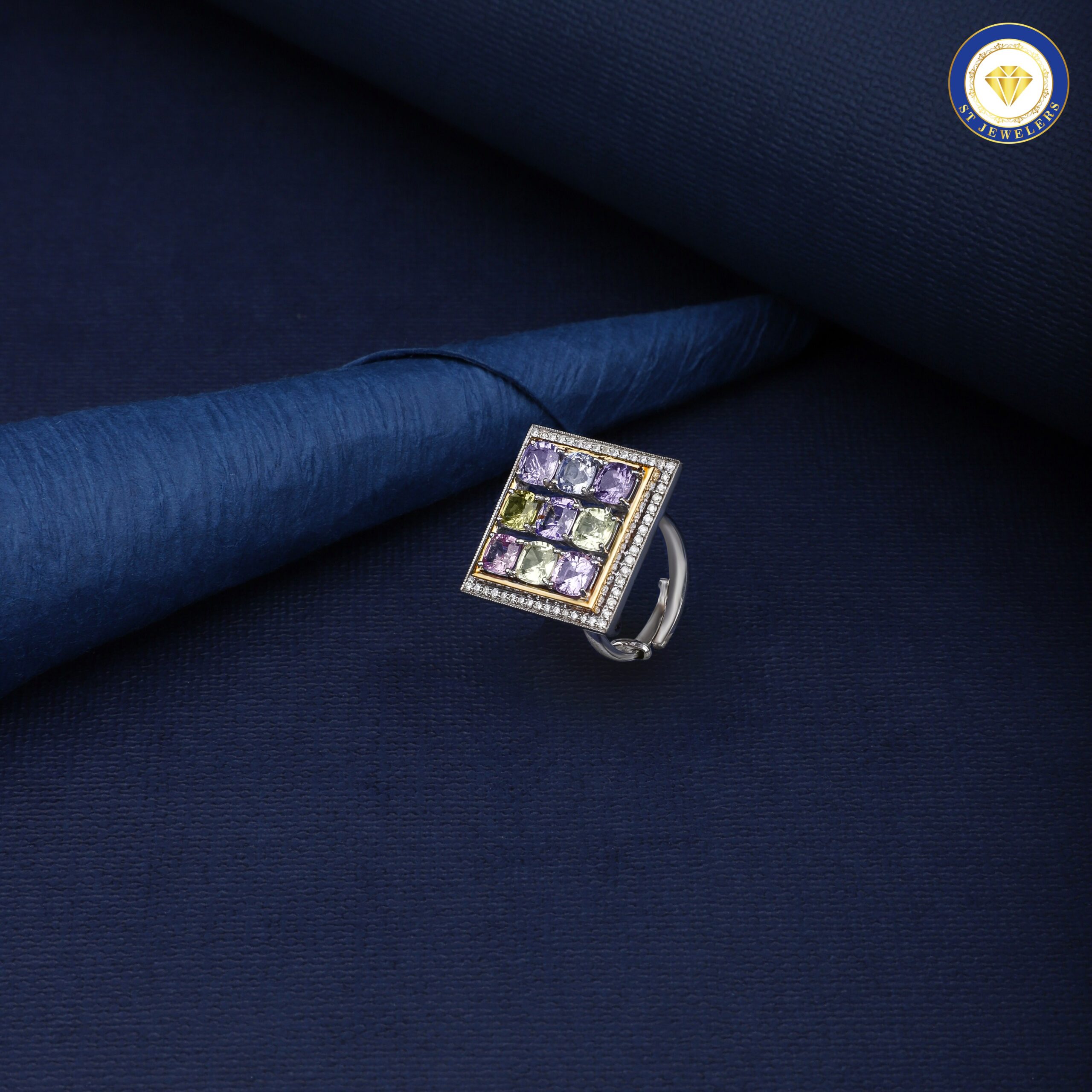 Purple Abstract Ring